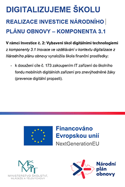 Realizace investice 3.1 Národního plánu obnovy (Digitalizace)